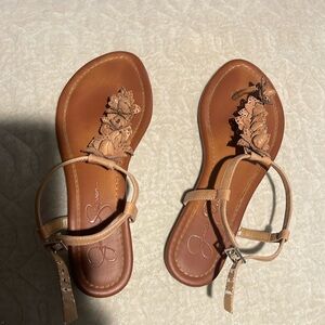 Jessica Simpson sandals, excellent for/some wear on strap from weather